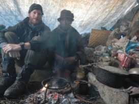 The yak herder who kindly let me shelter in his tent for the night after I was caught out by the large storm as I descended the Lumbha Sumba Pass (5130m).