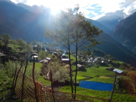 The very friendly village of Chyamtang in the northern part of the Arun Valley. After spending 5 nights wild camping int he moutons this village was a welcomed change.