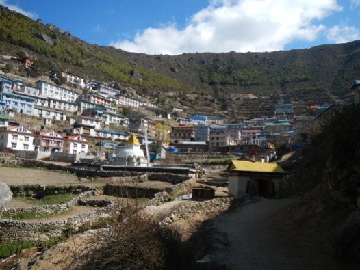 Namche. A large Sherpa town on the way to Everest Base Camp.